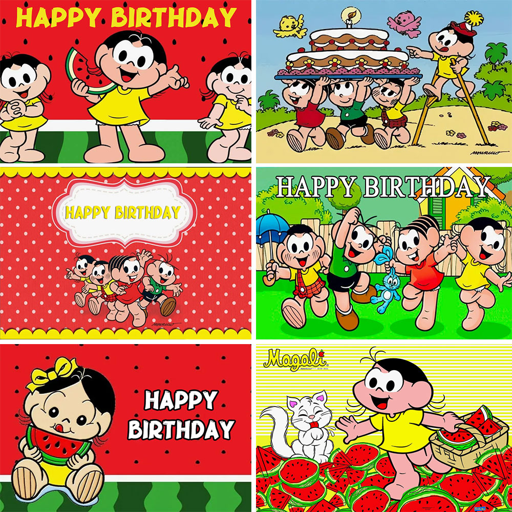 Background For Kids Education - Magali Festa แตงโมปริศนาการศึกษาเด็ก 1st วันเกิดตกแต่งพื้นหลังสีแดง Sweet