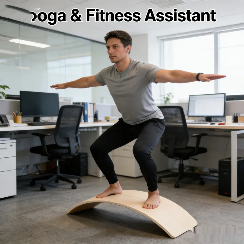 Kids Yoga Education - กระดานทรงตัวไม้มอนเตสซอรี่สำหรับเด็ก ฝึกประสาทสัมผัส ของเล่นโยคะ ชิงช้าโยกเยก ของเล่นเสริมพัฒนาการในร่ม สำหรับเด็กเล็ก