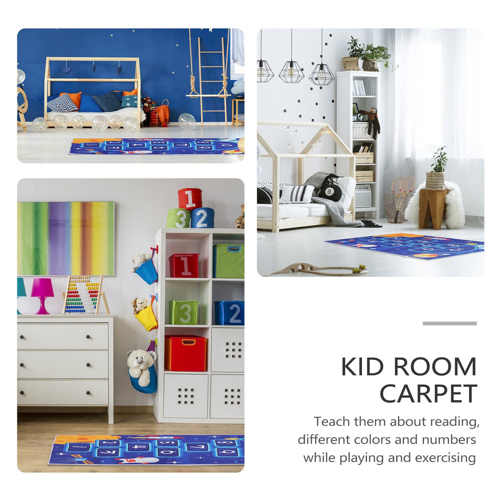 พรมปูพื้นลายกระดานหมากขนาดใหญ่ - Kids Educational Mat บทวิจารณ์และราคา