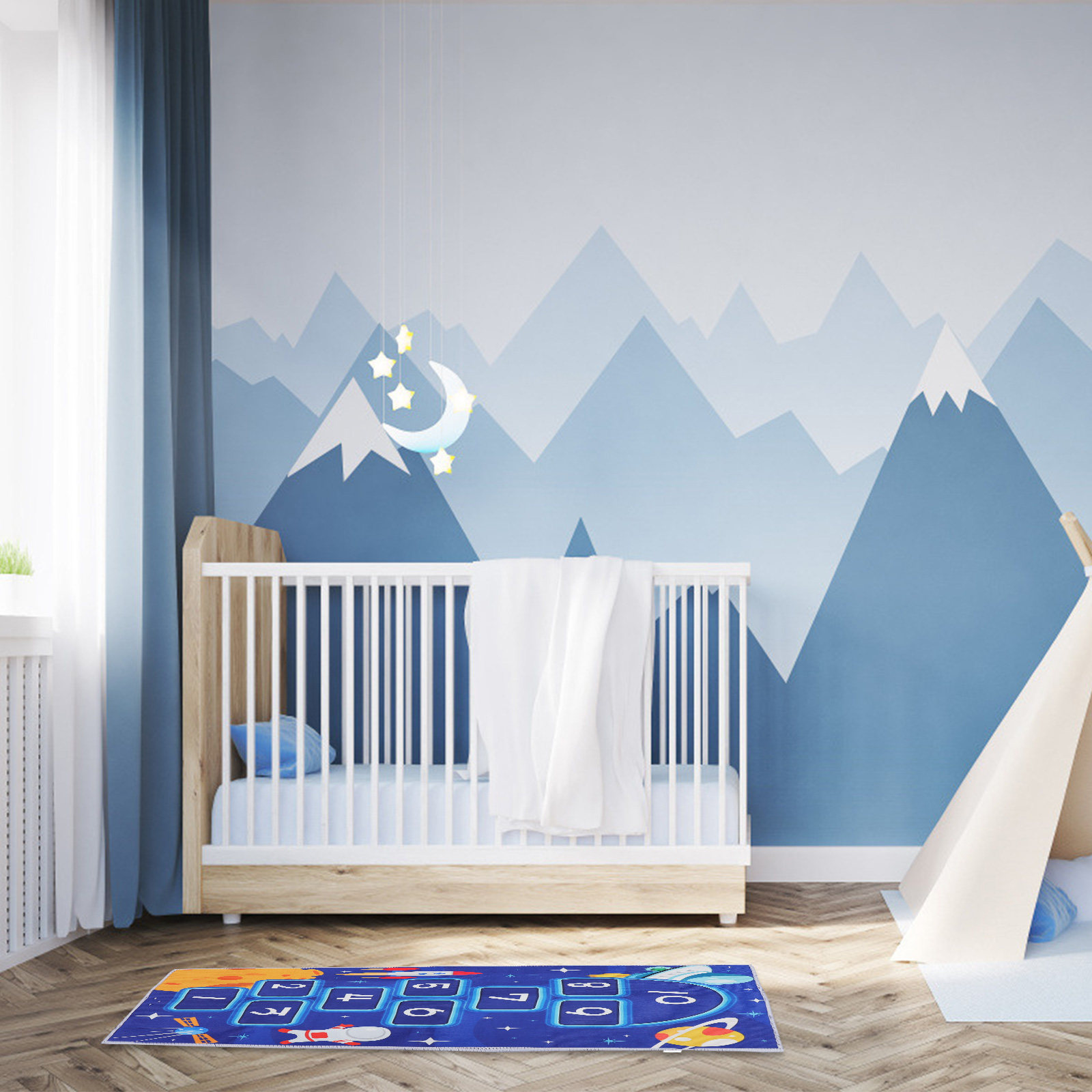 พรมปูพื้นลายกระดานหมากขนาดใหญ่ - Kids Educational Mat บทวิจารณ์และราคา