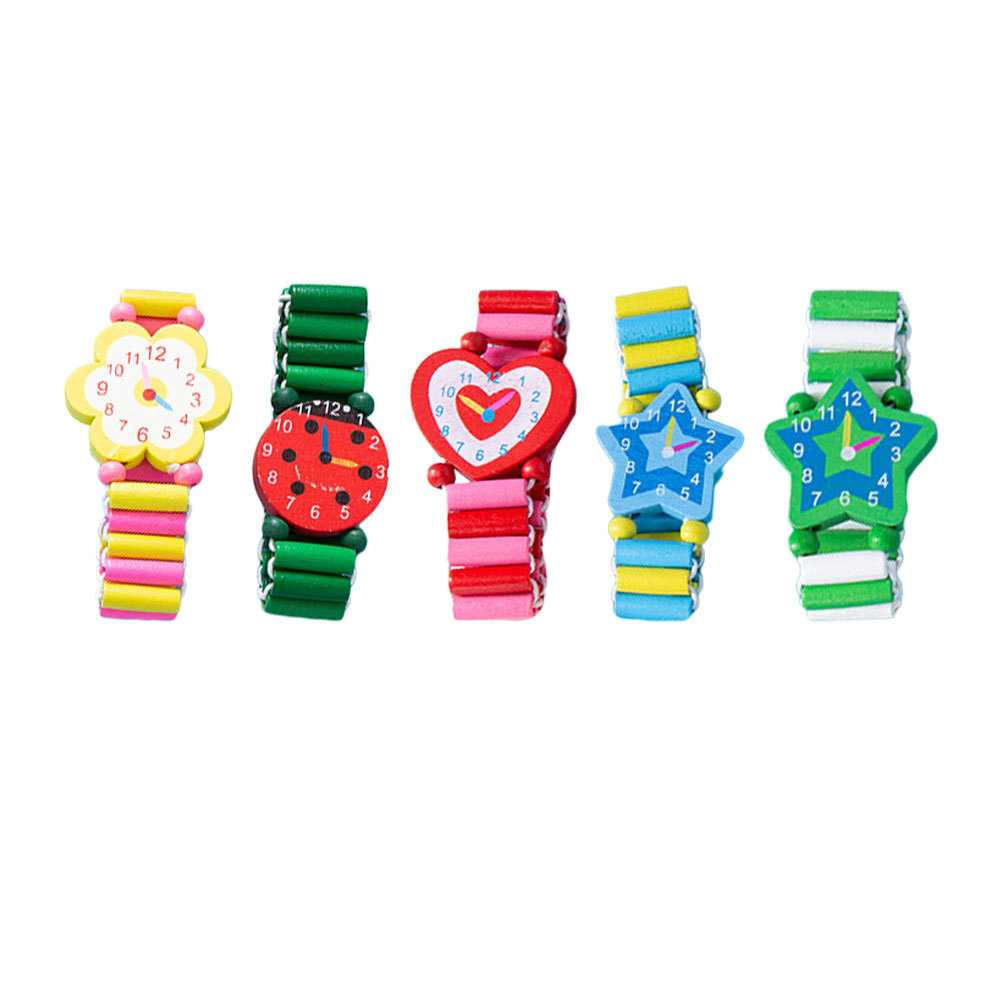 นาฬิกาข้อมือไม้เด็ก 5 ชิ้น หลา - Education Kids Ru บทวิจารณ์และราคา