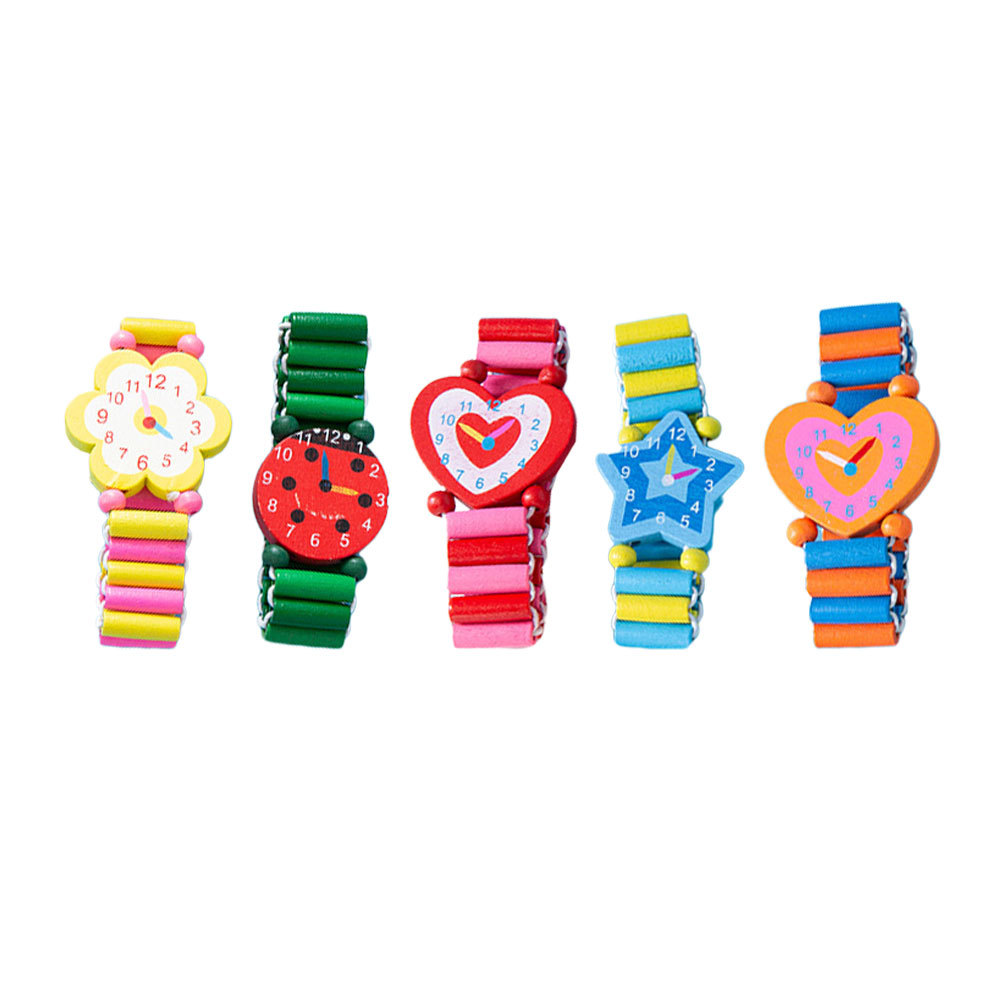 นาฬิกาข้อมือไม้เด็ก 5 ชิ้น หลา - Education Kids Ru บทวิจารณ์และราคา