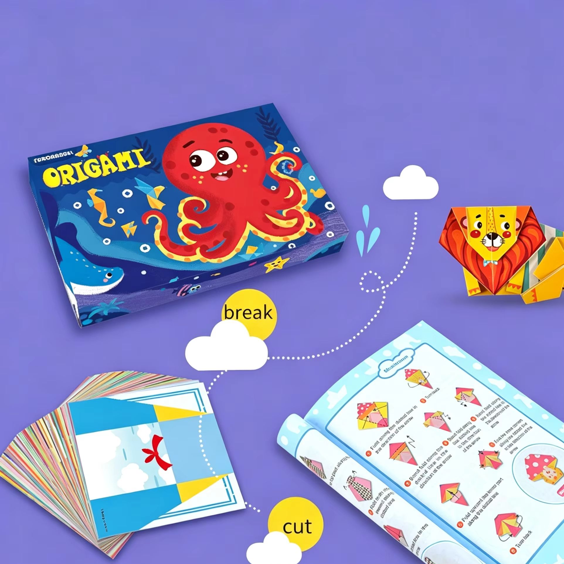 กระดาษพับรูปสัตว์การ์ตูนมอนเตส - Educational Cartoon For Kids บทวิจารณ์และราคา