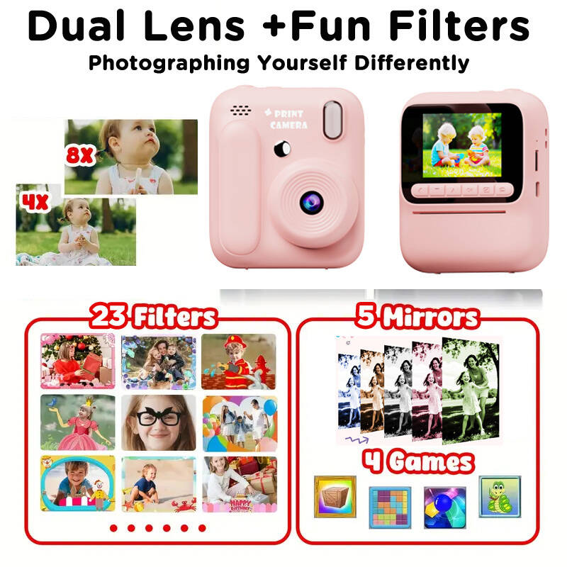 เด็กการพิมพ์สีทันทีกล้อง 1080P - Kids Education Video บทวิจารณ์และราคา
