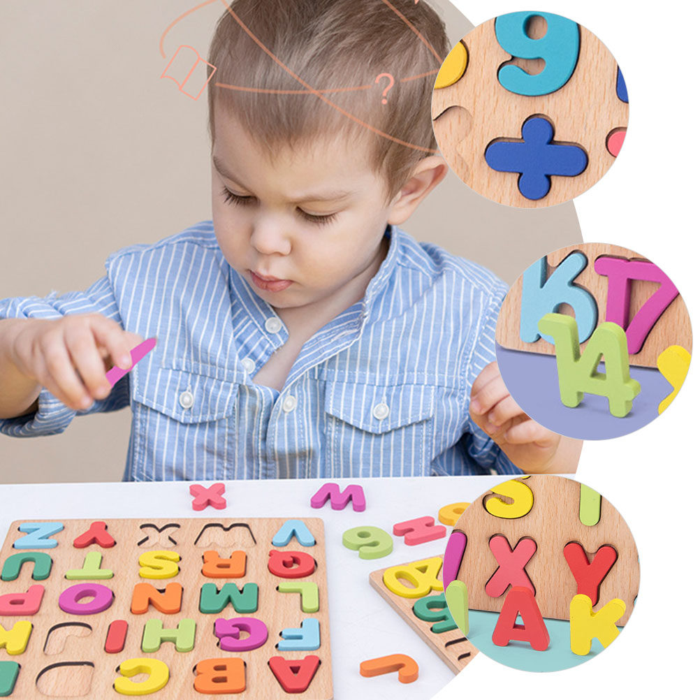 ชุดปริศนาไม้ตัวเลขและตัวอักษรส - Abc Kids Early Education บทวิจารณ์และราคา