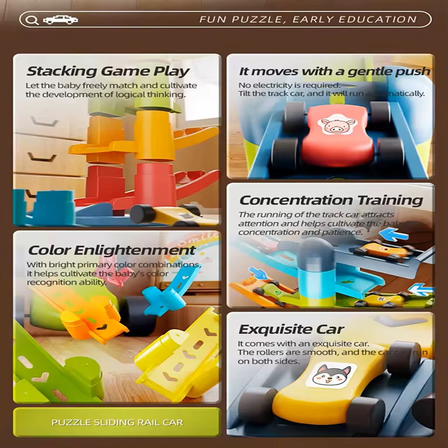 ชุดรางรถแรงโน้มถ่วง DIY, ของเล - Kids Education Material บทวิจารณ์และราคา