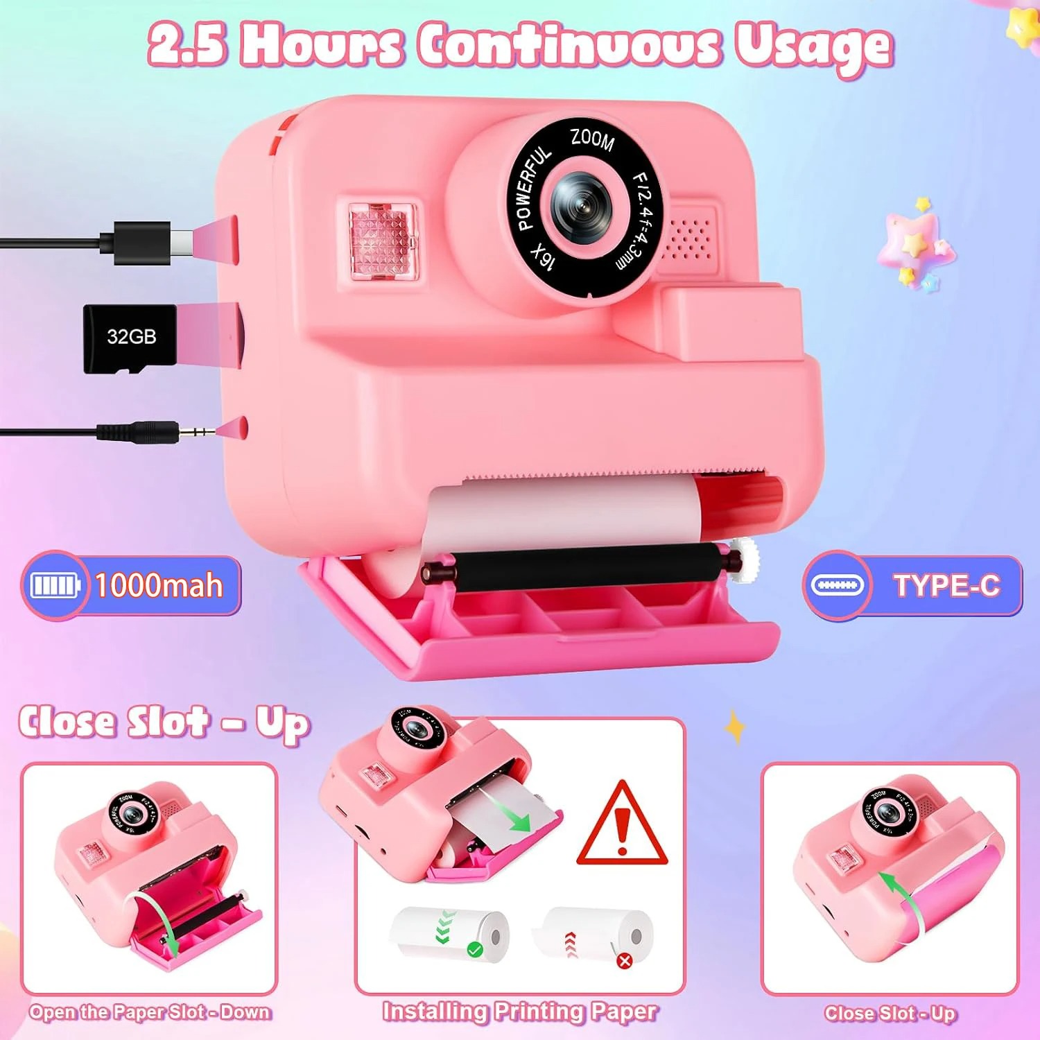 newInstant พิมพ์กล้อง 32G การ์ - Japanese Kids Education บทวิจารณ์และราคา