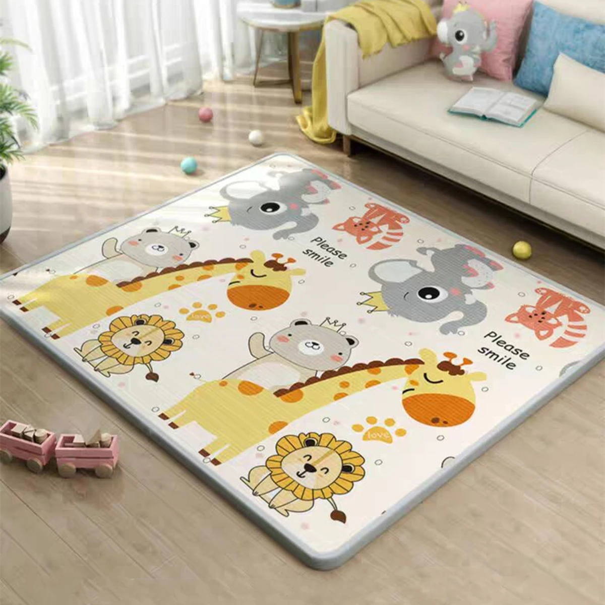 แผ่นรองคลานเด็กแบบต่อพิมพ์ลายก - Kids Educational Mat บทวิจารณ์และราคา
